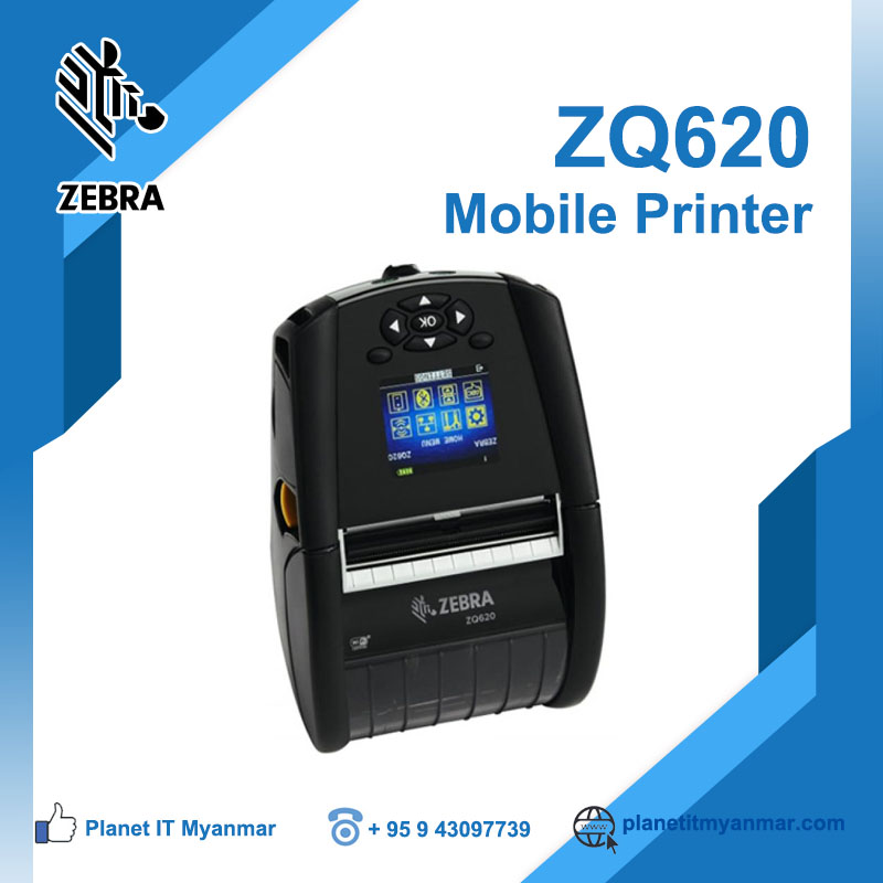 Zebra Zq620 Mobile Printer Planet It Myanmar ကို ခုနှစ်တွင်မြန်မာနိုင်ငံ၊ စမ်းချောင်း၊ 7893